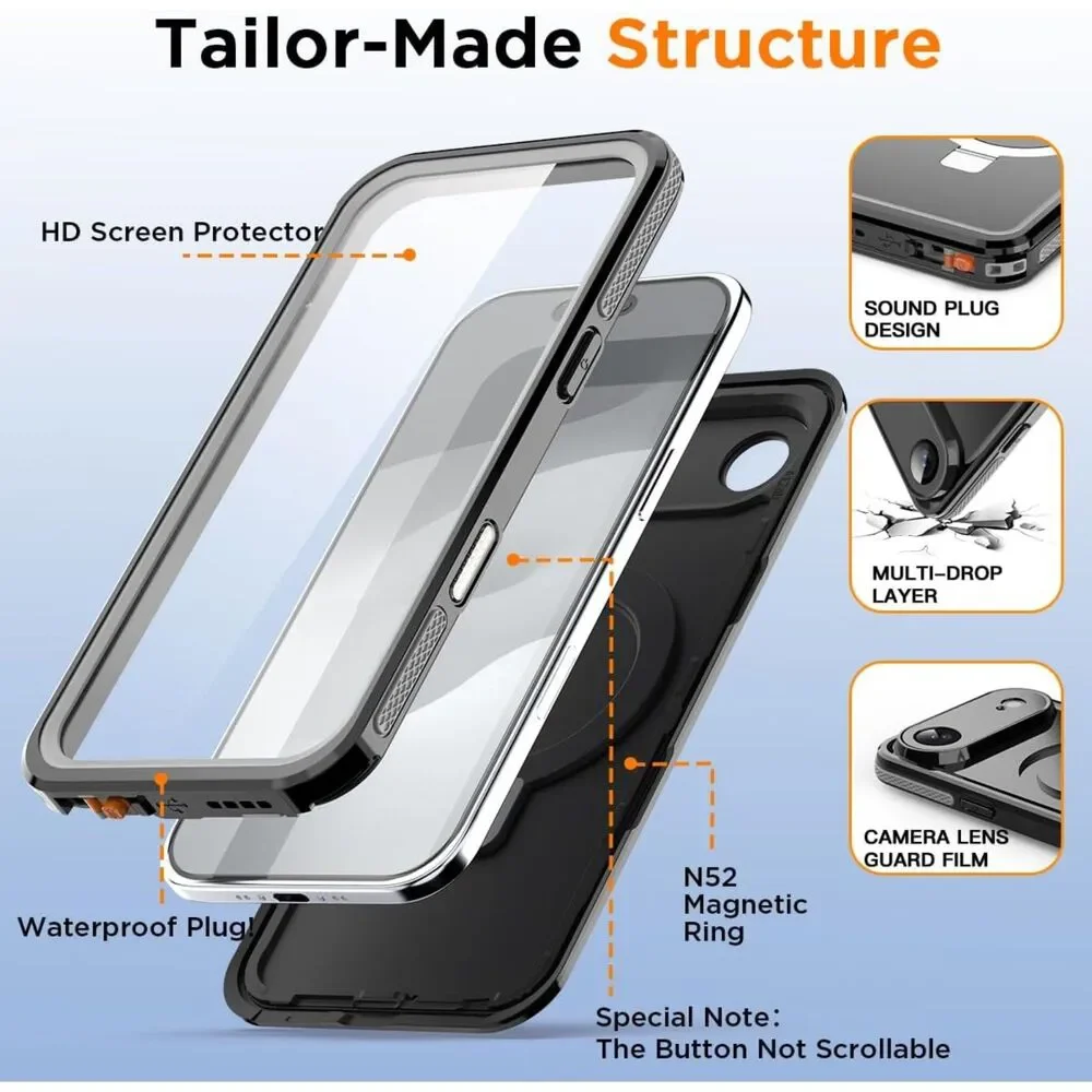 IP68 Waterproof MagSafe Case iPhone Air 6.5